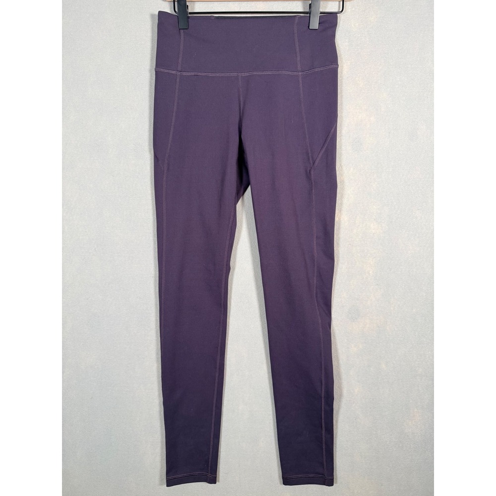 Under‎ Armour Womens High Waisted Leggings Purple Plum Small Back Pocket Active